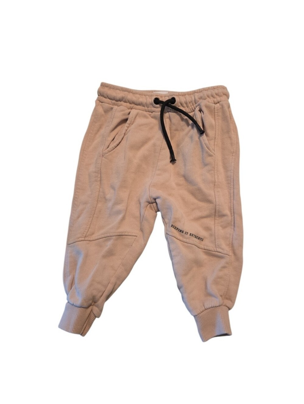 Zara Kids Fleece Jogger Pants 18-24 Months Tan Beige Khaki Toddler Sweatpants